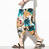 Streetwear Harem Pants Men Calf Length Cotton Bermuda Masculina Wide-legged Bloomers Hip Hop Male Pants Dropshipping | Vimost Shop.