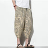 Streetwear Harem Pants Men Calf Length Cotton Bermuda Masculina Wide-legged Bloomers Hip Hop Male Pants Dropshipping | Vimost Shop.
