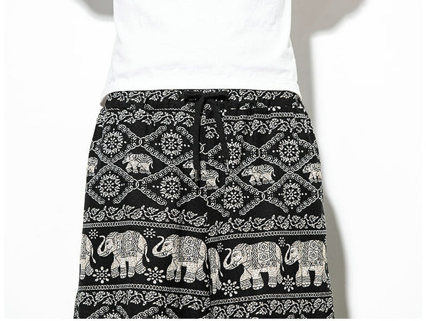 Streetwear Harem Pants Men Calf Length Cotton Bermuda Masculina Wide-legged Bloomers Hip Hop Male Pants Dropshipping | Vimost Shop.