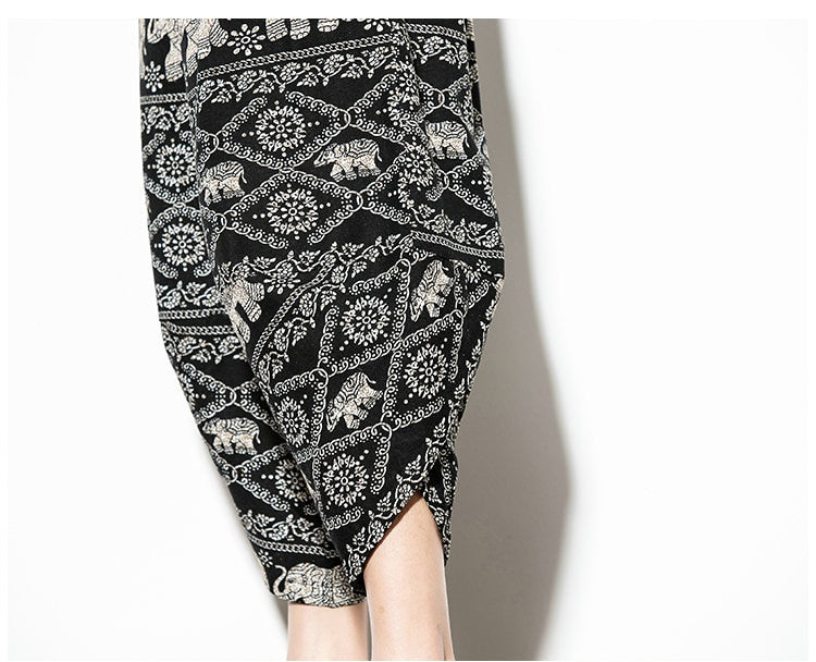 Streetwear Harem Pants Men Calf Length Cotton Bermuda Masculina Wide-legged Bloomers Hip Hop Male Pants Dropshipping | Vimost Shop.