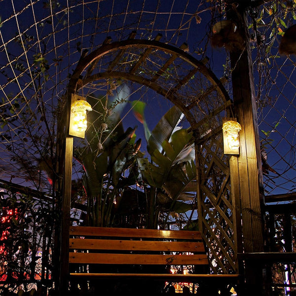 2Pcs Mason Jar Light Remote Control Mason Jar Decor Rustic Wall Sconces Light Hydrangea Flowers LED Strip Lights Mason Jar Light | Vimost Shop.