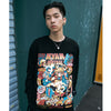 Men Hip Hop T Shirt Funny Anime Girl Japanese Harajuku Streetwear Tshirt Long Sleeve Tops Tees Cotton Loose Cartoon T-Shirts | Vimost Shop.
