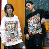 Men Hip Hop T Shirt Funny Anime Girl Japanese Harajuku Streetwear Tshirt Long Sleeve Tops Tees Cotton Loose Cartoon T-Shirts | Vimost Shop.