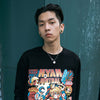 Men Hip Hop T Shirt Funny Anime Girl Japanese Harajuku Streetwear Tshirt Long Sleeve Tops Tees Cotton Loose Cartoon T-Shirts | Vimost Shop.