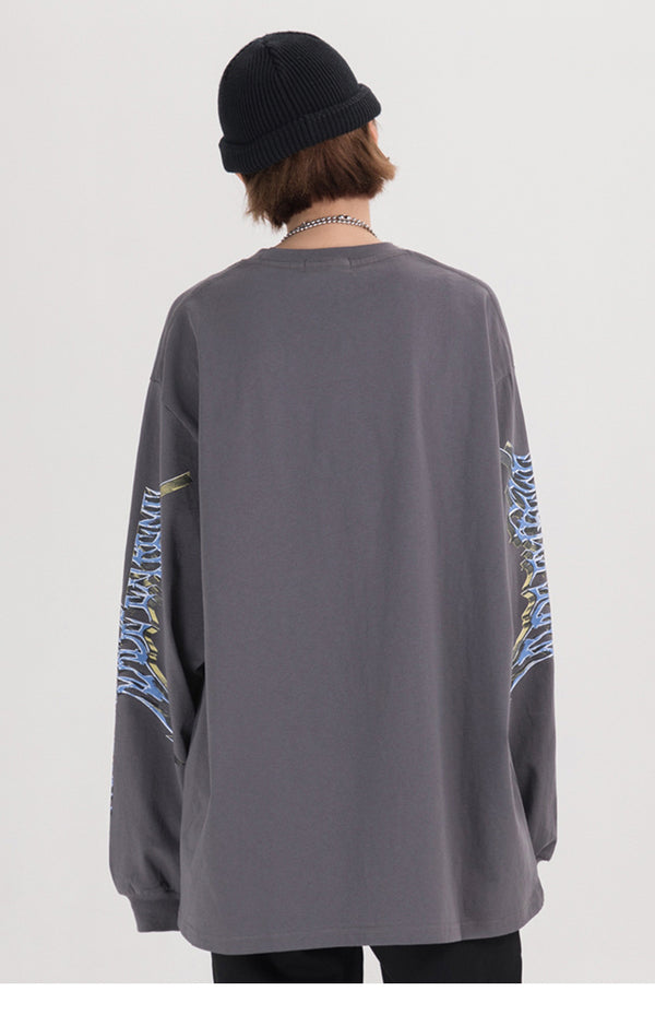 Men Hip Hop T Shirt Streetwear Retro Angel Print Harajuku Tshirt | Vimost Shop.