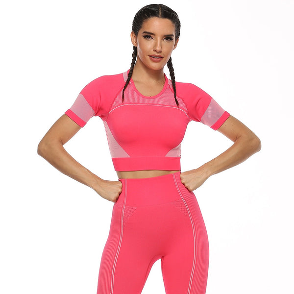 Spring New Yoga Suit Ladies Seamless an Aerobics Slim Hip Leggings | Vimost Shop.
