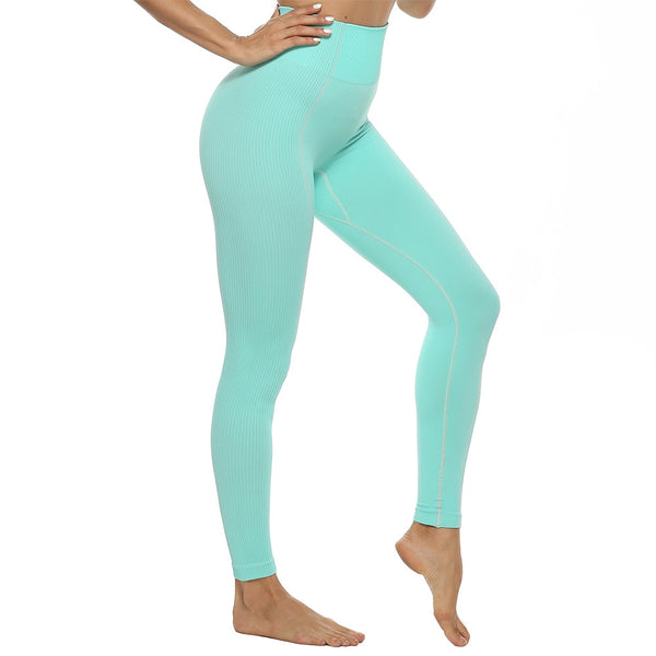 Spring New Yoga Suit Ladies Seamless an Aerobics Slim Hip Leggings | Vimost Shop.