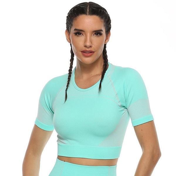 Spring New Yoga Suit Ladies Seamless an Aerobics Slim Hip Leggings | Vimost Shop.