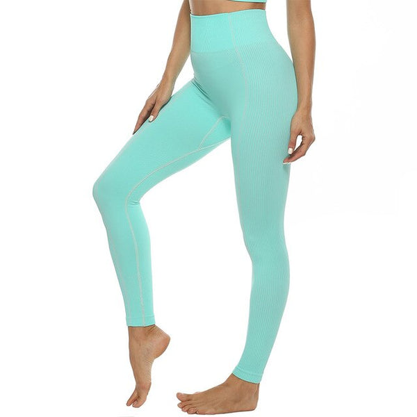 Spring New Yoga Suit Ladies Seamless an Aerobics Slim Hip Leggings | Vimost Shop.