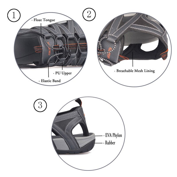 Men Sandals Summer Outdoor Trekking Beach Sandals Breathable Close Toe Causal Shoes High Quality Clog Male Big Size 46 | Vimost Shop.