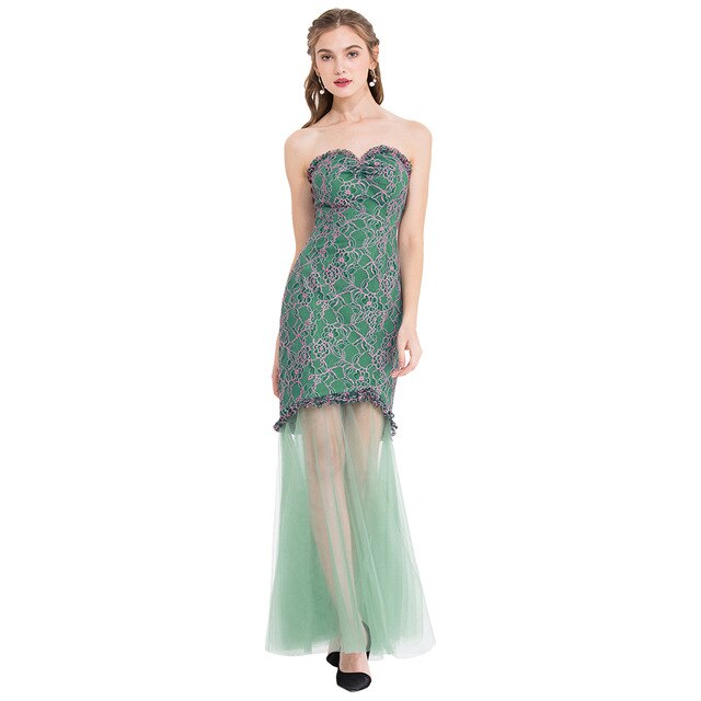 Women's Evening Dress Off Shoulder Lace Beading Crystal Maxi Elegant Bodycon Party Gwon Red | Vimost Shop.