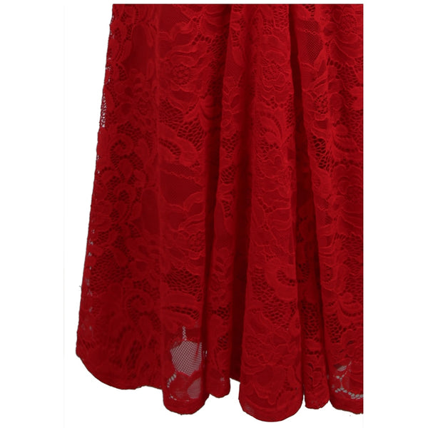 Women's Evening Dress Off Shoulder Lace Beading Crystal Maxi Elegant Bodycon Party Gwon Red | Vimost Shop.