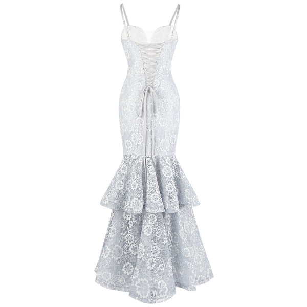 Women's Evening Dress Off Shoulder Lace Beading Crystal Maxi Elegant Bodycon Party Gwon Red | Vimost Shop.