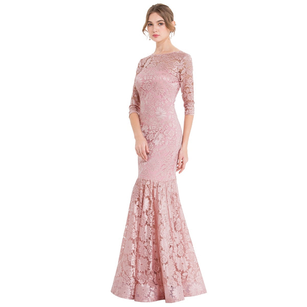 Women's Evening Dress Off Shoulder Lace Beading Crystal Maxi Elegant Bodycon Party Gwon Red | Vimost Shop.