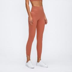 Style Bevel Leggings Sport Women Fitness High Waist Yoga Pants Elasticity Tight-Fit Solid Color Buttock Lifting Pants