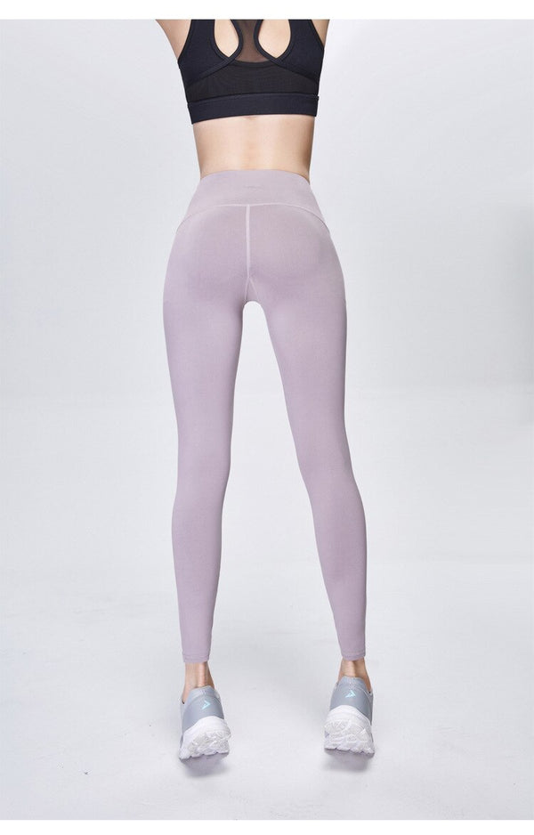 Yoga Pants Women's High-waisted Elasticity Tight-Fit Running Athletic Pants Wicking Breathable Solid Color Outdoo Fitness Pants | Vimost Shop.