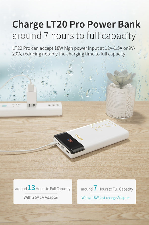 20000mAh Pro Power Bank Portable External Battery With PD Two-way Fast Charging Portable Charger For Phones Tablet | Vimost Shop.