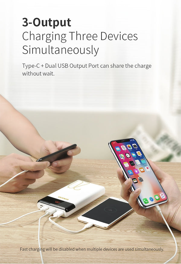 20000mAh Pro Power Bank Portable External Battery With PD Two-way Fast Charging Portable Charger For Phones Tablet | Vimost Shop.