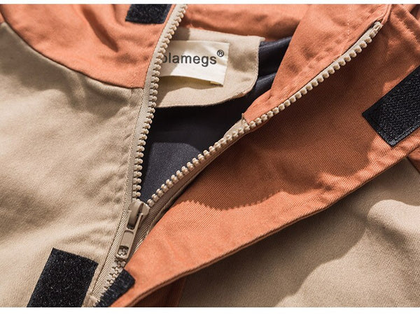 Men Patchwork Pullover Sweatshirt Street Harajuku Hip Hop Streetwear Spring Hoodie | Vimost Shop.