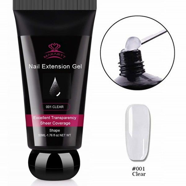 Poly Nail Extension Gel Kit, 15ML Nail Extension Gel Builder Gel with Slip Solution Nail Art Hybrid Sets | Vimost Shop.