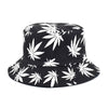 Panama Women Reversible Bucket Hats Leaf Printed Hip Hop Sun Hat Men Cotton Casual Fisherman Hats Caps | Vimost Shop.