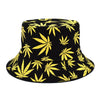 Panama Women Reversible Bucket Hats Leaf Printed Hip Hop Sun Hat Men Cotton Casual Fisherman Hats Caps | Vimost Shop.