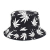 Panama Women Reversible Bucket Hats Leaf Printed Hip Hop Sun Hat Men Cotton Casual Fisherman Hats Caps | Vimost Shop.