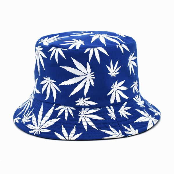 Panama Women Reversible Bucket Hats Leaf Printed Hip Hop Sun Hat Men Cotton Casual Fisherman Hats Caps | Vimost Shop.