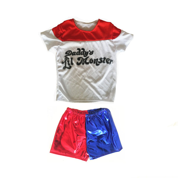 Kids Girls Harley Quinn Joker Costume Purim Superhero Suicide Squad Cosplay | Vimost Shop.