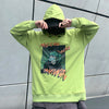 Hip Hop Hoodie Sweatshirt Men Harajuku Japanese Anime Hoodie Streetwear Cartoon Girl Green Hair Hooded Pullover Autumn | Vimost Shop.