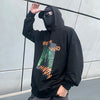 Hip Hop Hoodie Sweatshirt Men Harajuku Japanese Anime Hoodie Streetwear Cartoon Girl Green Hair Hooded Pullover Autumn | Vimost Shop.