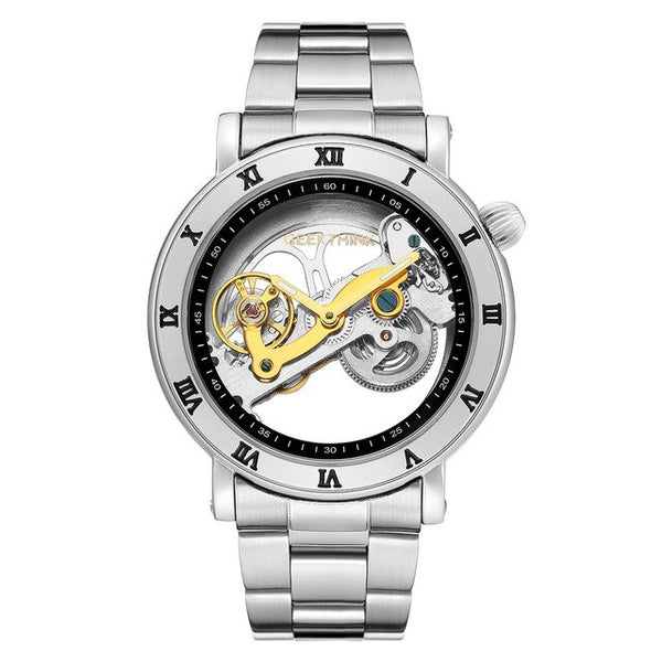 Top brand Skeleton Tourbillon automatic Mechanical Watch Men's luxury business men Wristwatch self wind | Vimost Shop.