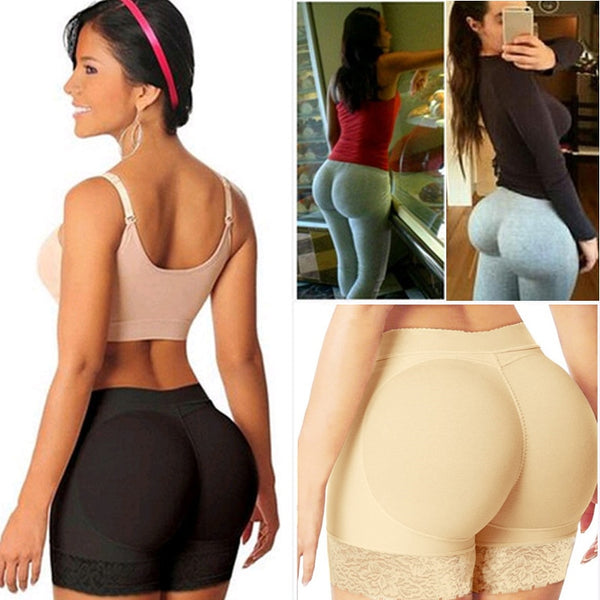 Women High Waist Lace Butt Lifter Body Shaper Tummy Control Panties Boyshort ASS Pad Shorts Hip Enhancer Shapewear | Vimost Shop.
