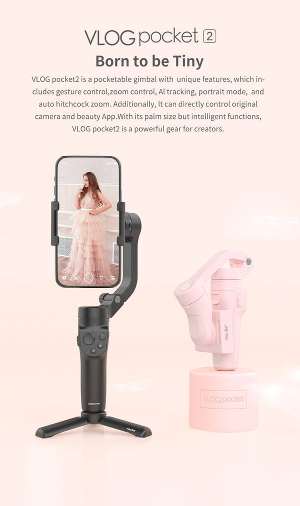 Official Vlog Pocket 2 MINI Handheld Smartphone Gimbal Stabilizer selfie stick for iPhone 11 XS XR 8 7, HUAWEI P30 pro | Vimost Shop.