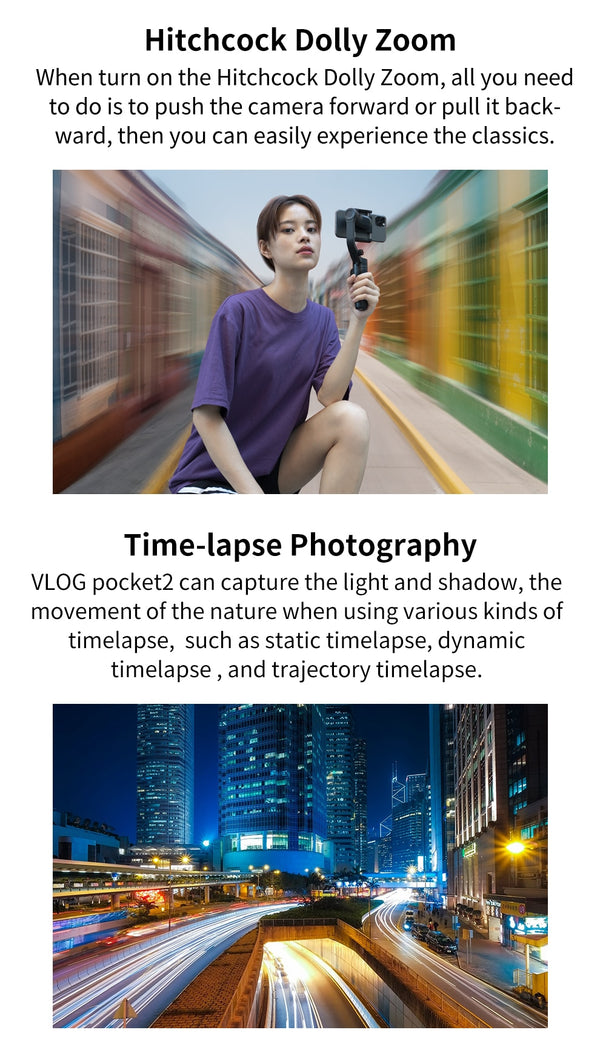 Official Vlog Pocket 2 MINI Handheld Smartphone Gimbal Stabilizer selfie stick for iPhone 11 XS XR 8 7, HUAWEI P30 pro | Vimost Shop.