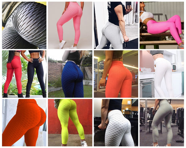 Women Leggings Anti Cellulite Pants Sexy High Waist Push Up Sports Trousers | Vimost Shop.