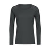 Workout Shirts for Women Nylon Spandex Yoga Long Sleeved Shirts Womens Breathable Lightweight Loose Running Sport Tops | Vimost Shop.
