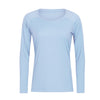 Workout Shirts for Women Nylon Spandex Yoga Long Sleeved Shirts Womens Breathable Lightweight Loose Running Sport Tops | Vimost Shop.