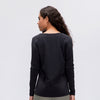 Workout Shirts for Women Nylon Spandex Yoga Long Sleeved Shirts Womens Breathable Lightweight Loose Running Sport Tops | Vimost Shop.