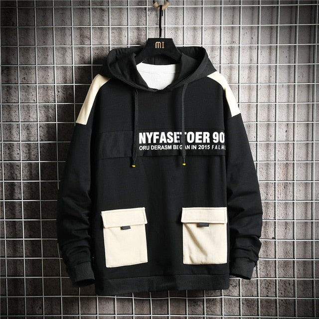 Winter Fashion Loose Men's Hoodies Tooling Hip Hop Sweatshirt Male Harajuku Japanese Streetwear Hoodie Men | Vimost Shop.