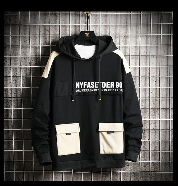 Winter Fashion Loose Men's Hoodies Tooling Hip Hop Sweatshirt Male Harajuku Japanese Streetwear Hoodie Men | Vimost Shop.