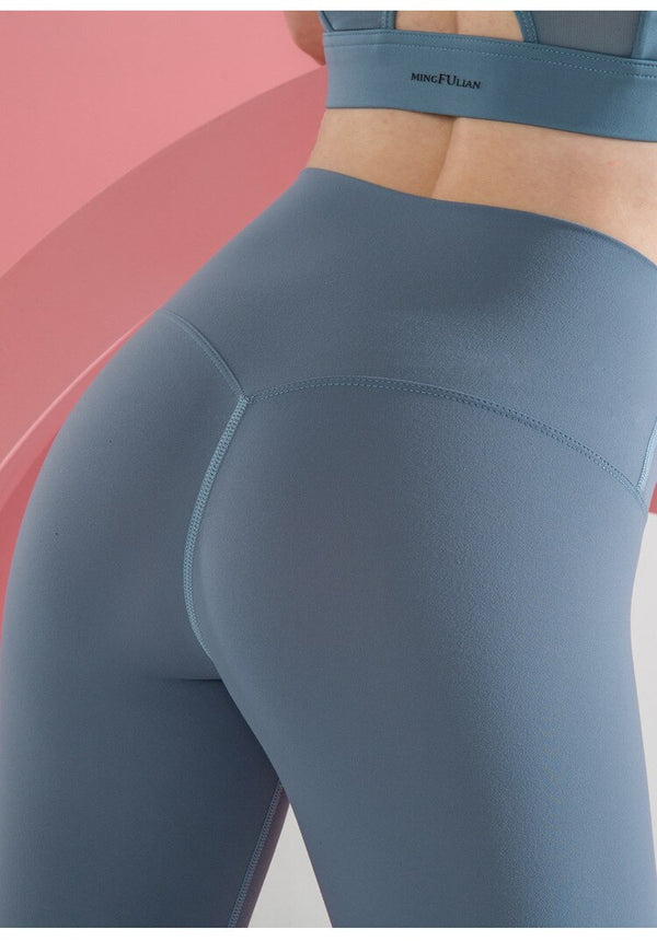 No Front T Seamless Yoga Pants Female Sports Tights Running Buttock Lifting Fitness Pants High Waist Scrunch Butt Leggings | Vimost Shop.