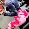Tie-dye Booty Yoga Pants Women Fitness High Waisted Ruched Butt Lift Textured Scrunch Leggings Booty Tights Running | Vimost Shop.