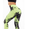 Tie-dye Booty Yoga Pants Women Fitness High Waisted Ruched Butt Lift Textured Scrunch Leggings Booty Tights Running | Vimost Shop.