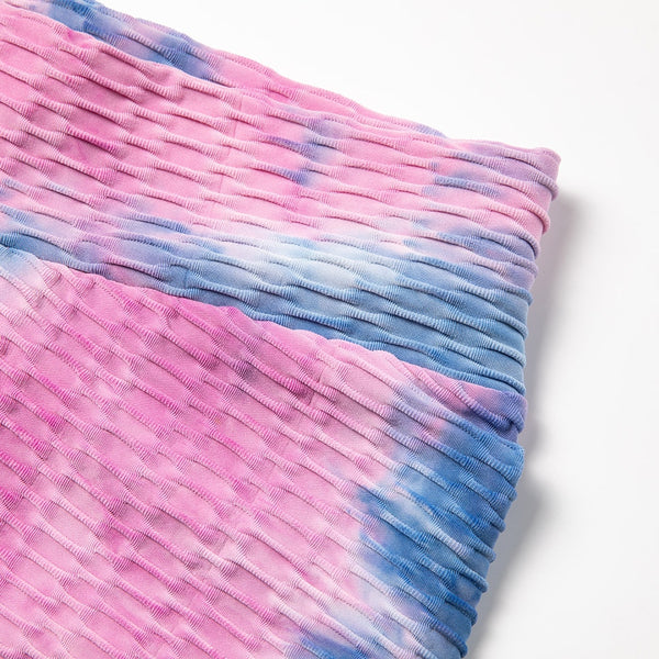 Tie-dye Booty Yoga Pants Women Fitness High Waisted Ruched Butt Lift Textured Scrunch Leggings Booty Tights Running | Vimost Shop.