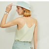 Minimalism Spring Summer Knitted Soft Solid Vest tops Women Causal Vneck sleeveless Camisole Top Women | Vimost Shop.