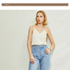Minimalism Spring Summer Knitted Soft Solid Vest tops Women Causal Vneck sleeveless Camisole Top Women | Vimost Shop.