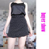 Women Dots Mini Skirt Green White Saia High Waistline Faldas sexy Skirts Summer | Vimost Shop.