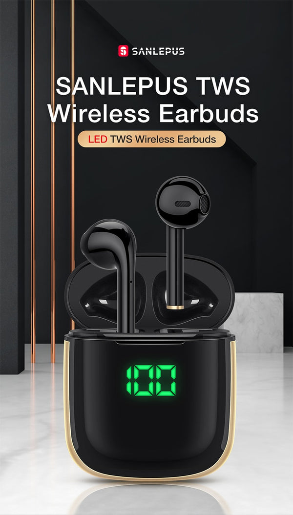 Led Display TWS Earphones Wireless Headphones 3D Stereo Earbuds Gaming Sport Headset For Android iPhone Xiaomi Huawei | Vimost Shop.