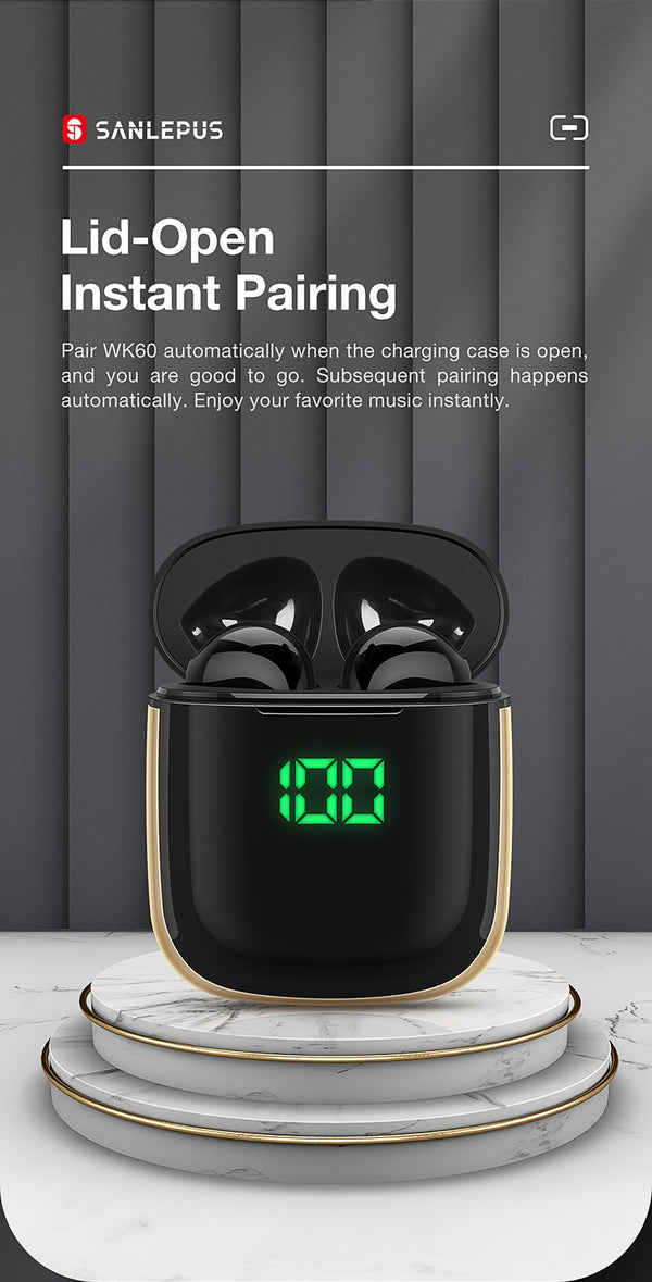 Led Display TWS Earphones Wireless Headphones 3D Stereo Earbuds Gaming Sport Headset For Android iPhone Xiaomi Huawei | Vimost Shop.